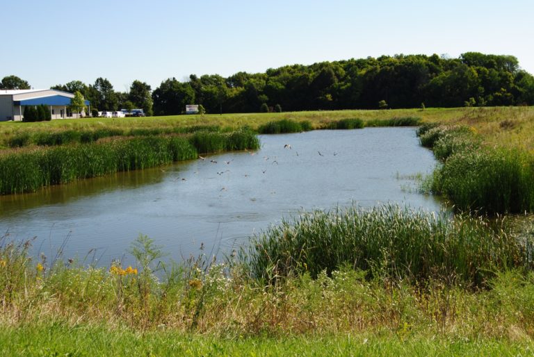 City of Chilton Stormwater Management Pond in City Industrial Park