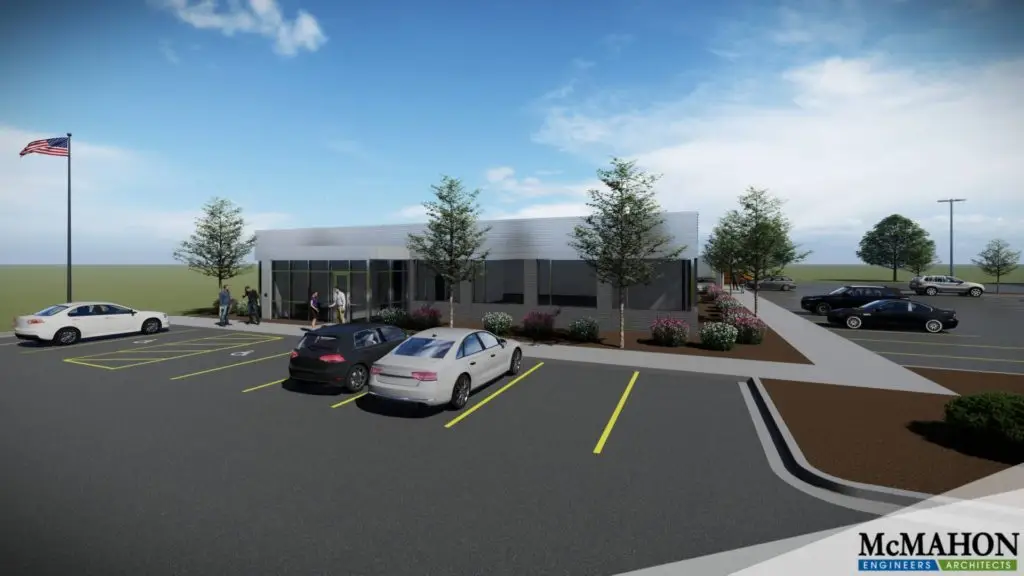 Rendering of state-of-the-art Gordon Flesch Company facility
