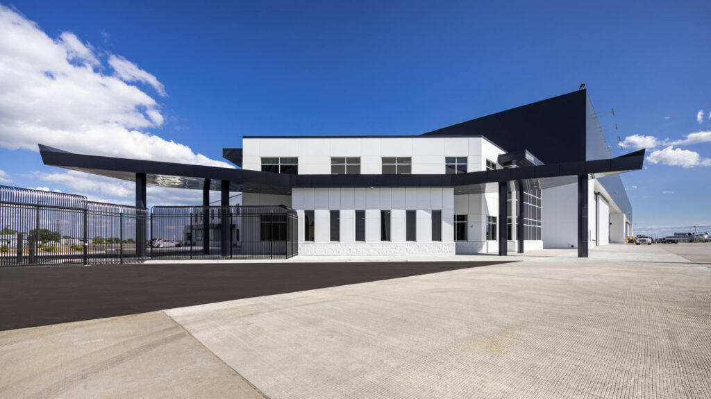 Outside of Gulfstream North Hangar