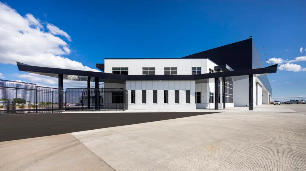 Outside of Gulfstream North Hangar