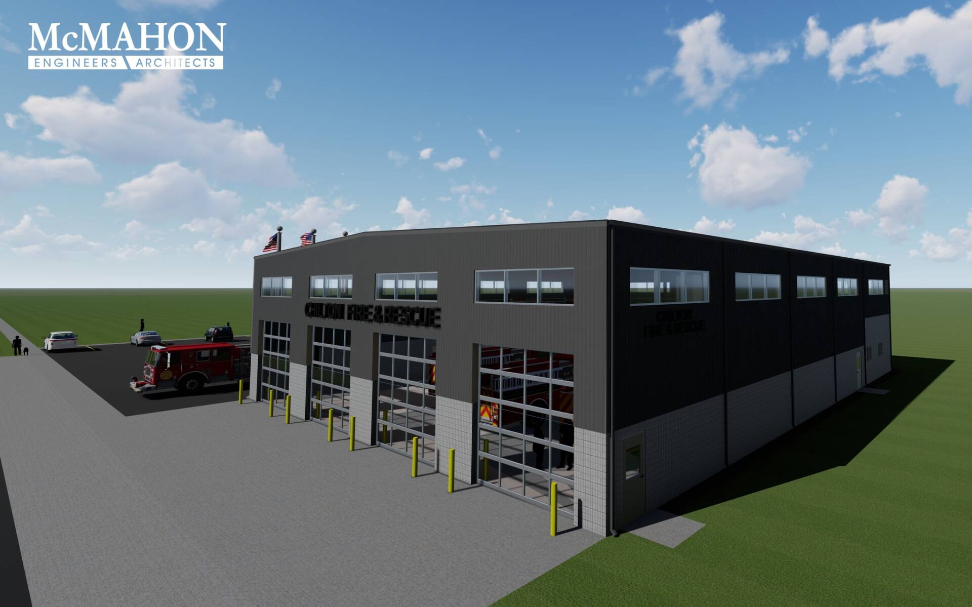 Fire Station Rendering Chilton Fire Department Breaks Ground on New Fire Station - McMahon